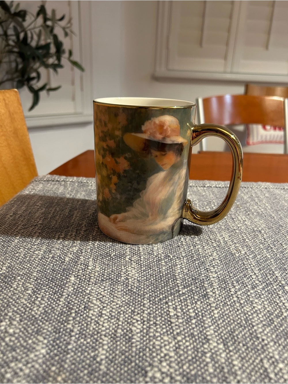 Art Portrait “Afternoon in the Cluny Garden”Paris by  Charles Courtney coffeMug